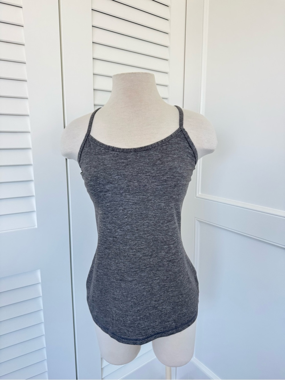 lululemon athletica Charcoal Grey Racerback Tank Top